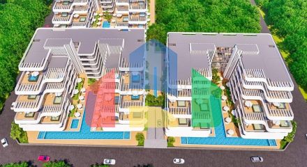 Квартира планування 1 + 1 в мікрорайоні Алтинташ - Анталія