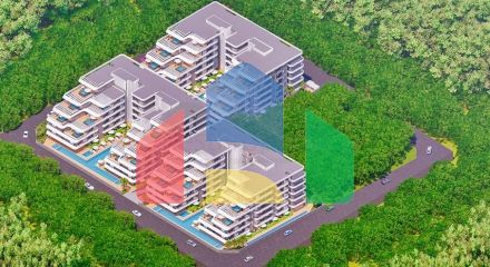 Квартира планування 1 + 1 в мікрорайоні Алтинташ - Анталія