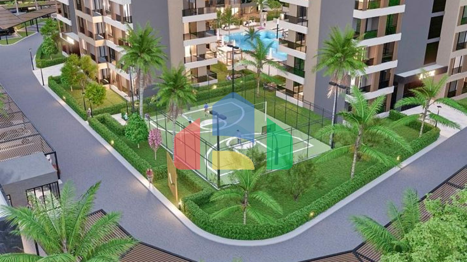 Квартира планування 1 + 1 в районі Алтинташ - Анталія