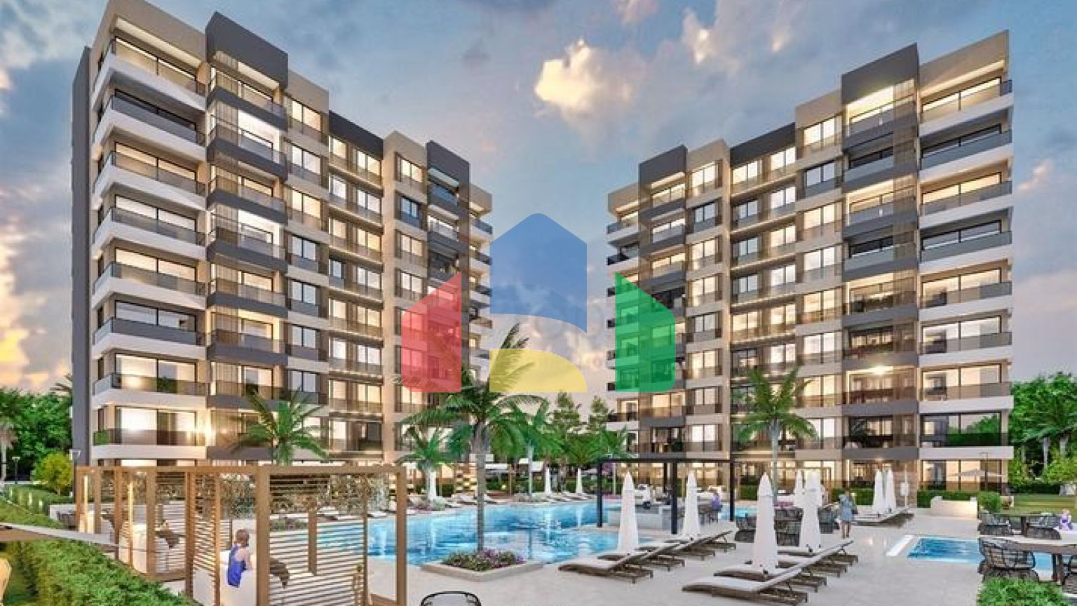 Квартира планування 1 + 1 в районі Алтинташ - Анталія