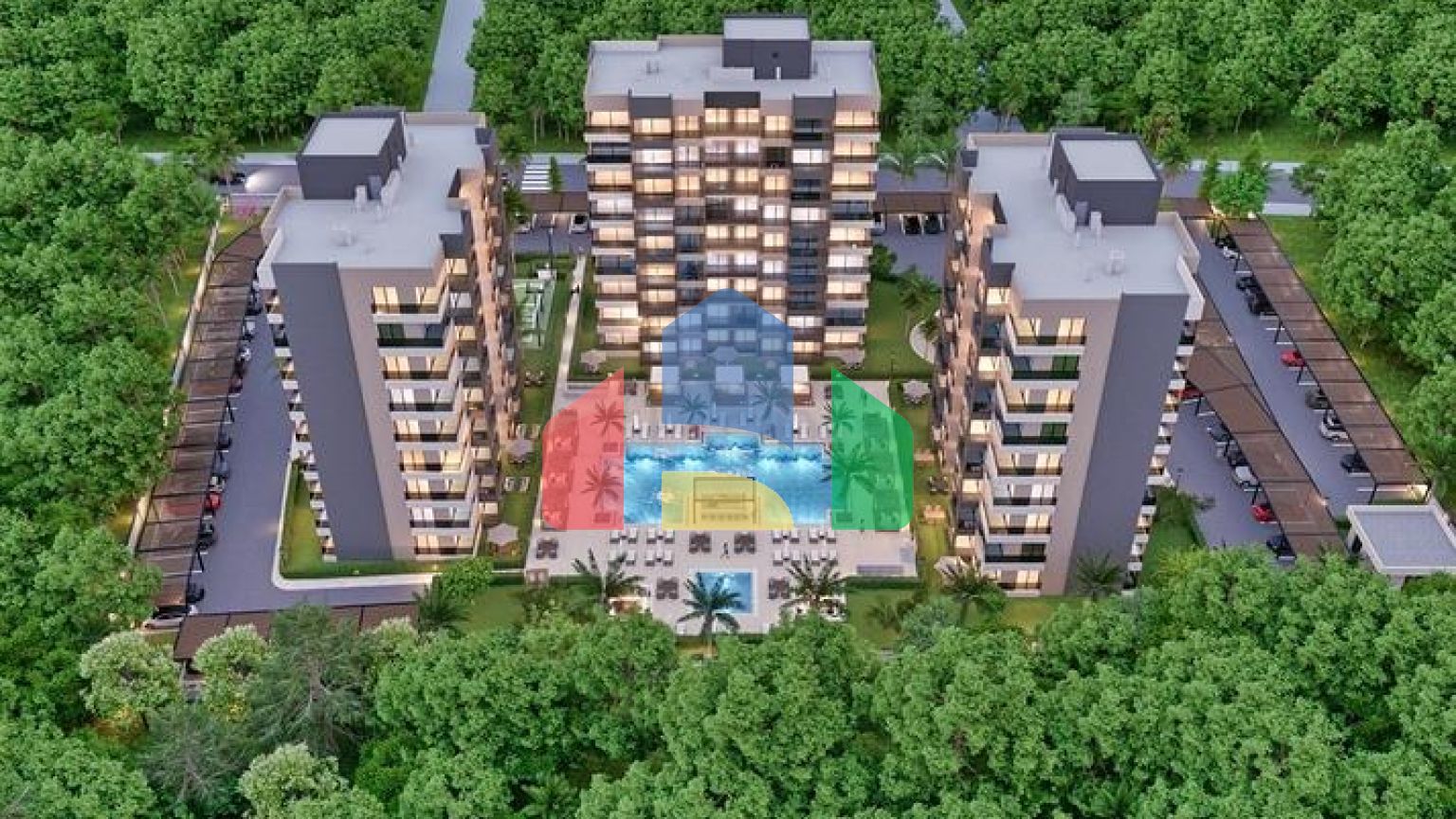 Квартира планування 1 + 1 в районі Алтинташ - Анталія