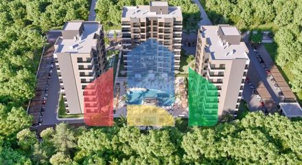 Квартира планування 1 + 1 в районі Алтинташ - Анталія