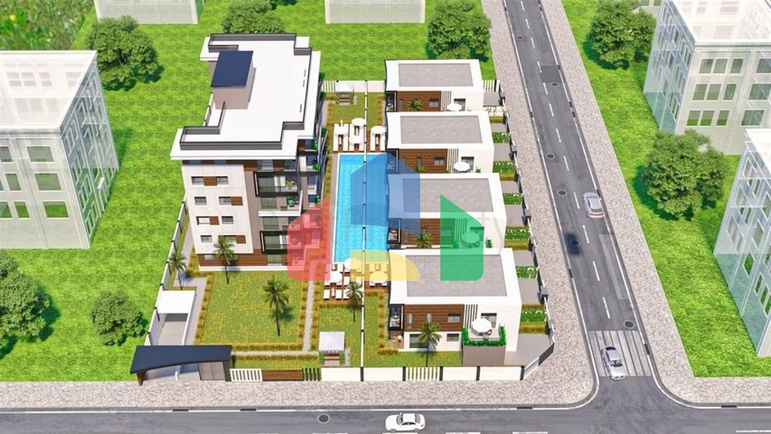 Виллы планировки 3+1 в районе Алтынташ - Анталия