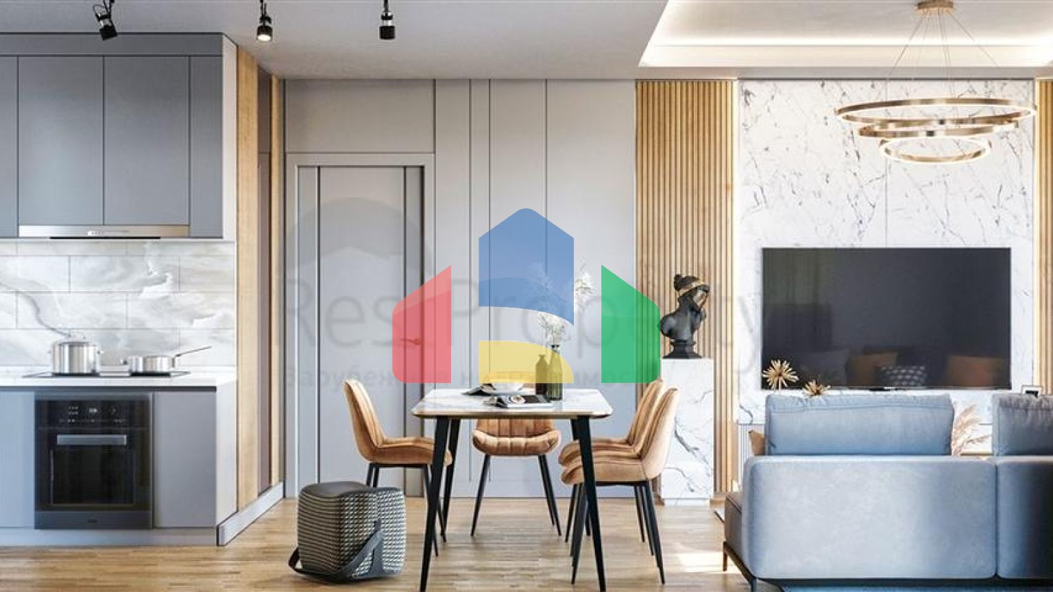 Квартири планування 1 + 1, 2+1 і 3+1 в районі Алтинташ - Анталія