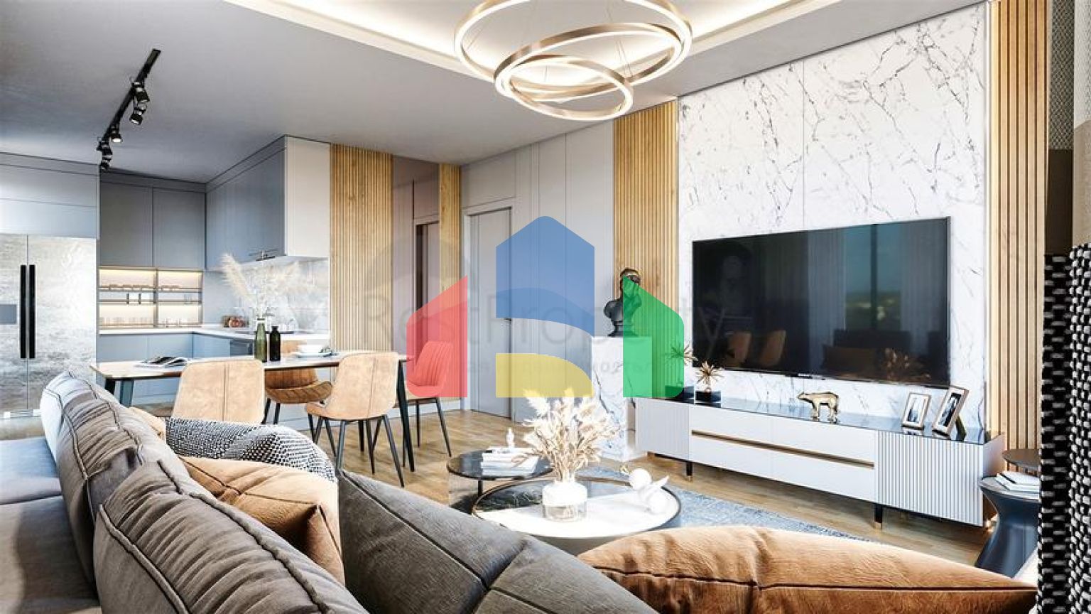 Квартири планування 1 + 1, 2+1 і 3+1 в районі Алтинташ - Анталія