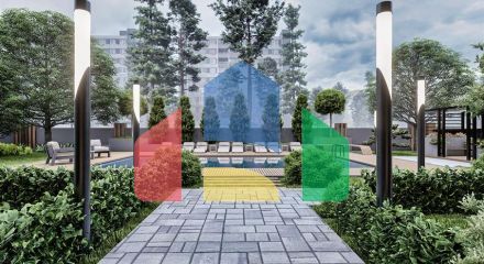 Квартири планування 1 + 1, 2+1 і 3+1 в районі Алтинташ - Анталія