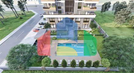 Квартири планування 1 + 1, 2+1 і 3+1 в районі Алтинташ - Анталія