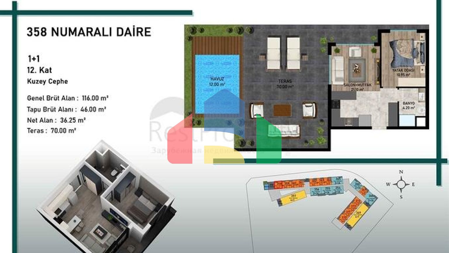 Инвестиционный проект в районе Алтынташ - Анталия
