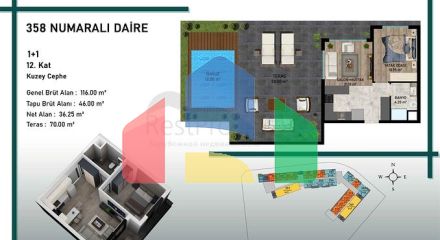 Инвестиционный проект в районе Алтынташ - Анталия