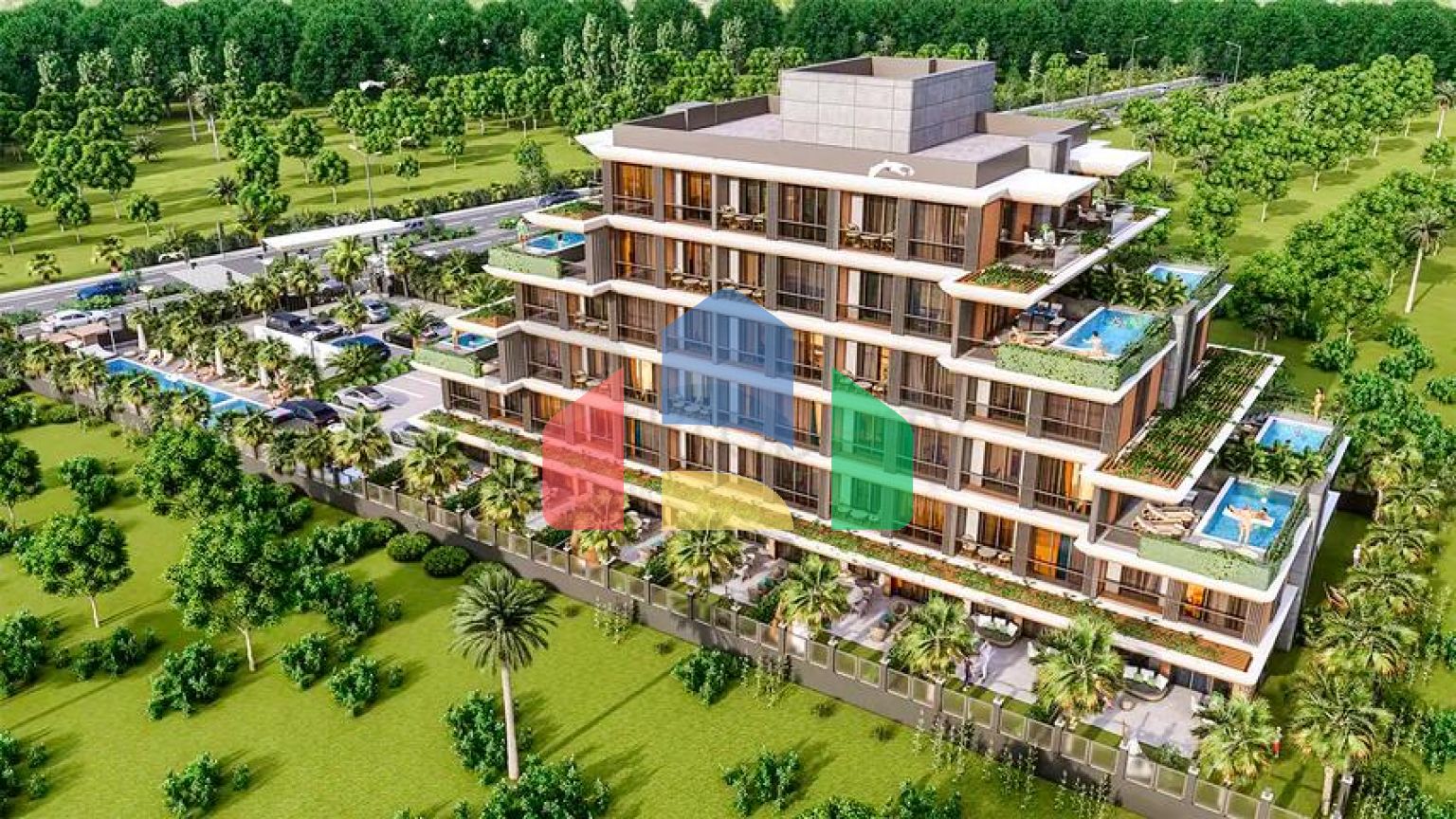 Квартиры планировки 1+1 в районе Алтынташ - Анталия