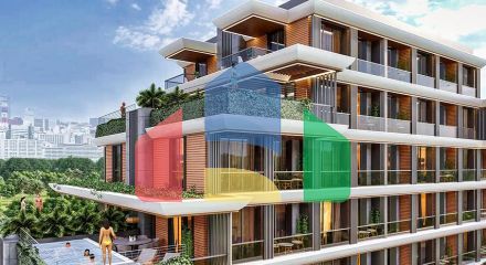 Квартиры планировки 1+1 в районе Алтынташ - Анталия