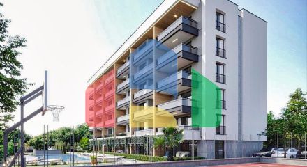 Квартири планування 1 + 1 і 2 + 1 в районі Алтинташ - Анталія