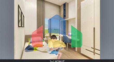 Квартира планировки 2+1 в районе Алтынташ - Анталия