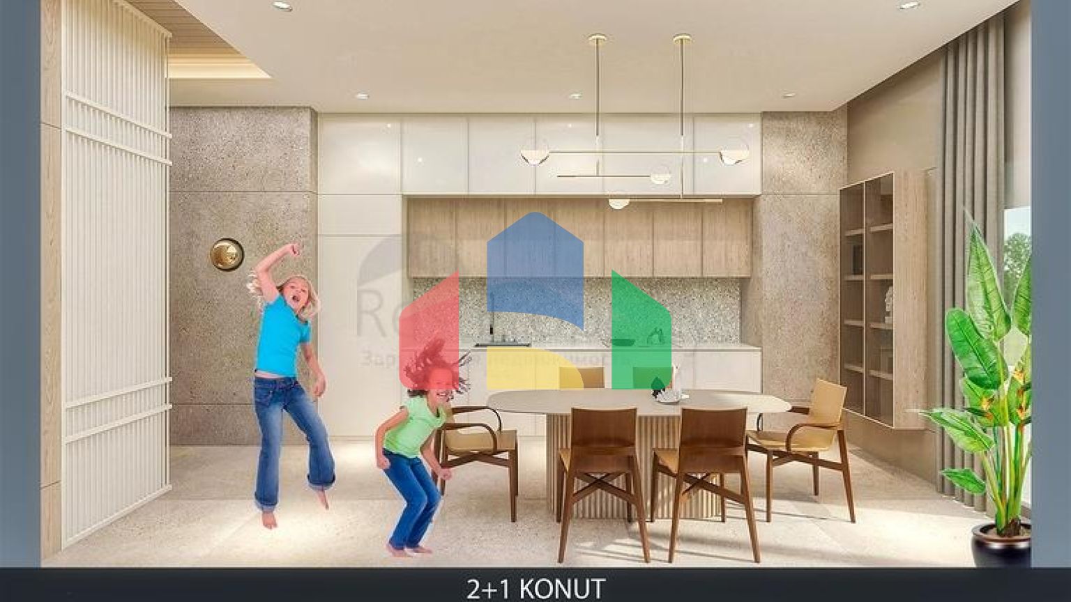 Квартира планування 2 + 1 в районі Алтинташ - Анталія