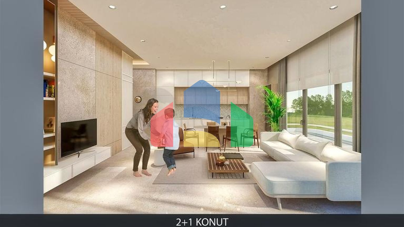 Квартира планування 2 + 1 в районі Алтинташ - Анталія