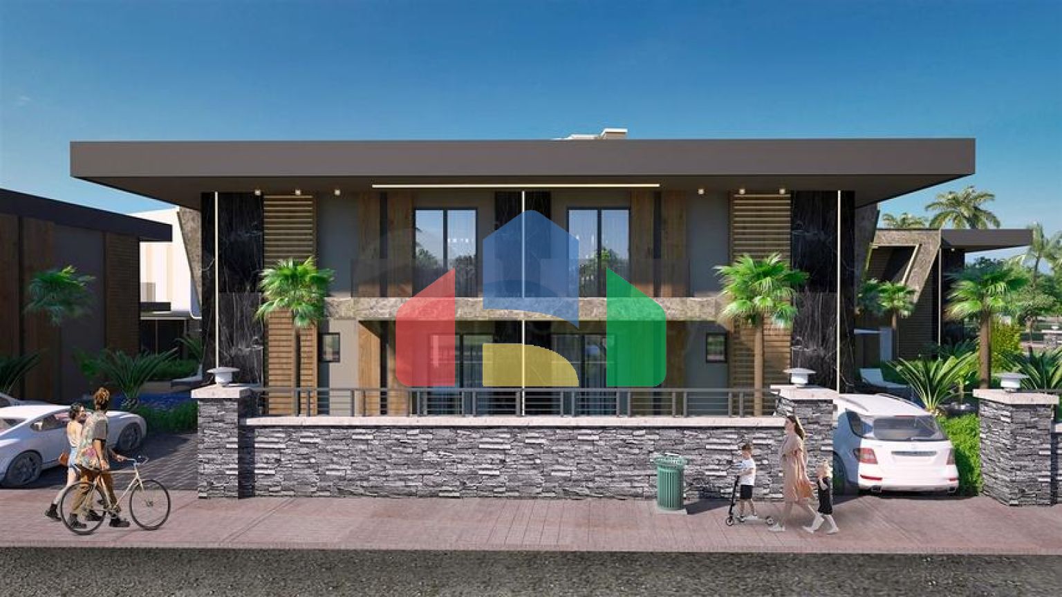 Инвестиционный проект виллы в районе Алтынташ - Анталия