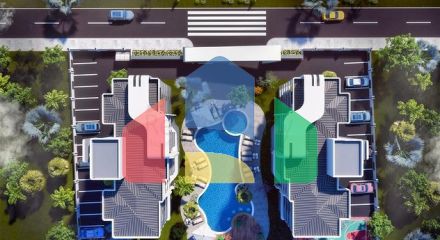 Квартира планування 1 + 1 в районі Алтинташ - Анталія