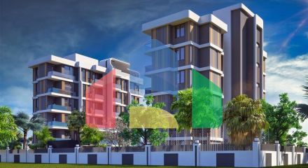 Квартира планування 1 + 1 в районі Алтинташ - Анталія