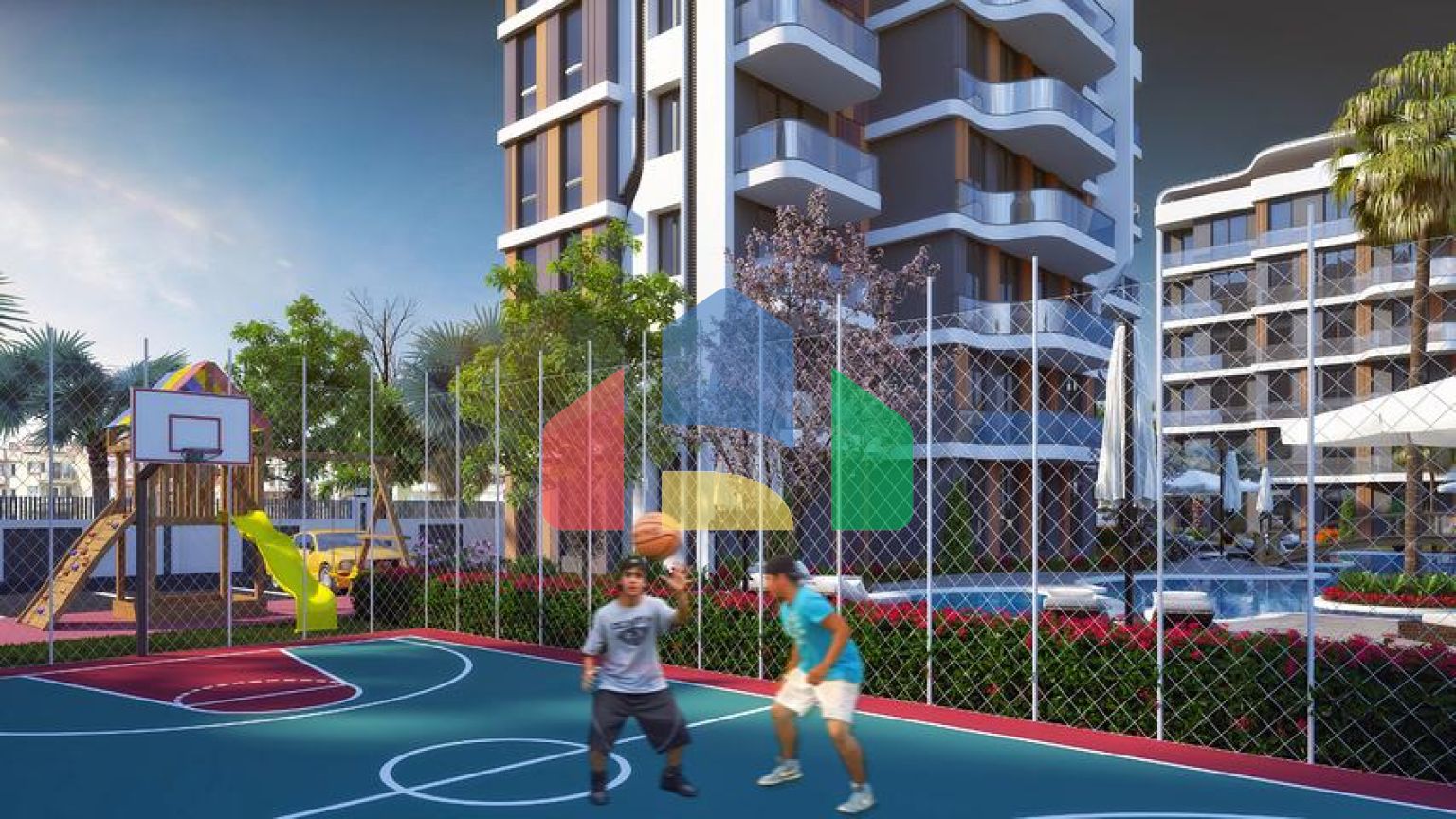 Квартира планування 1 + 1 в районі Алтинташ - Анталія