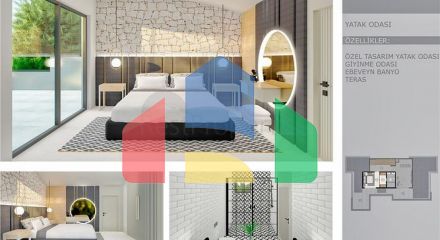 Вилла планировки 6+1 в микрорайоне Эрменек - Анталия