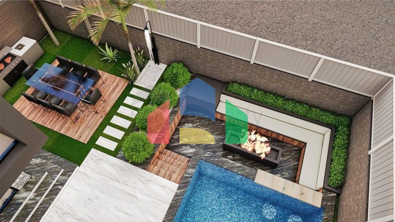 Вилла планировки 6+1 в микрорайоне Эрменек - Анталия