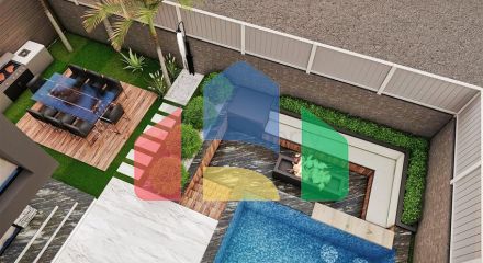 Вилла планировки 6+1 в микрорайоне Эрменек - Анталия