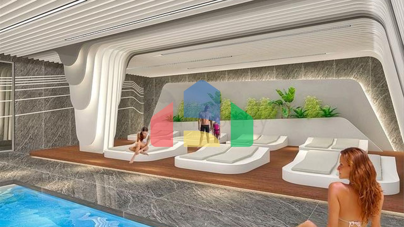 Квартира планування 1 + 1 в районі Алтинташ - Анталія