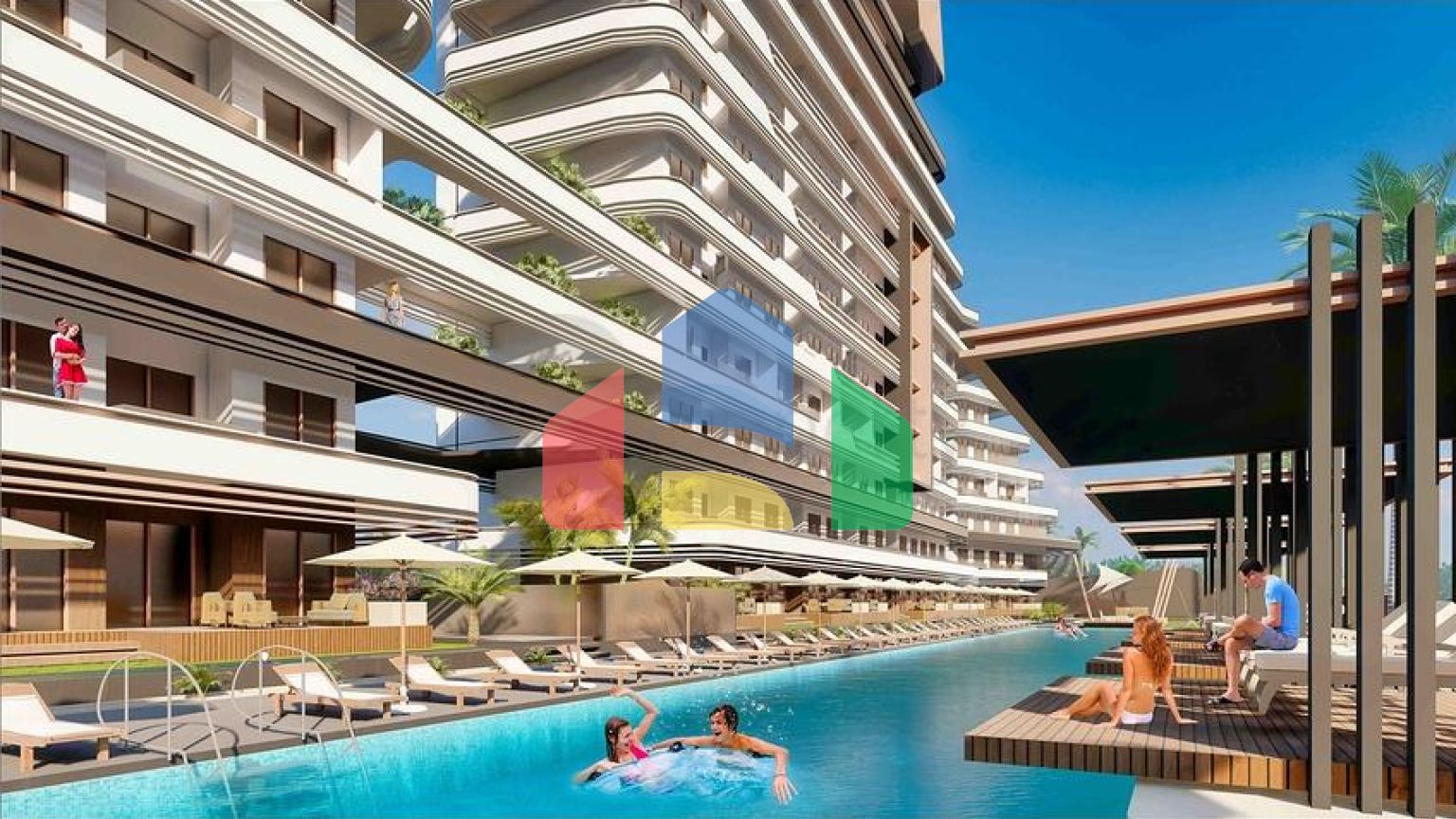 Квартира планування 1 + 1 в районі Алтинташ - Анталія