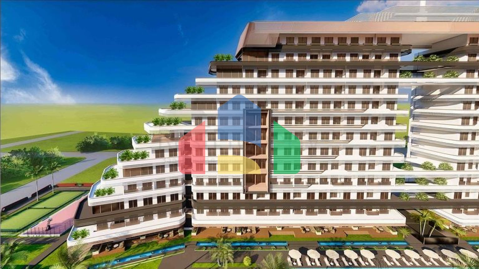 Квартира планування 1 + 1 в районі Алтинташ - Анталія