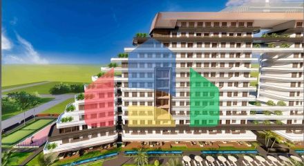 Квартира планування 1 + 1 в районі Алтинташ - Анталія