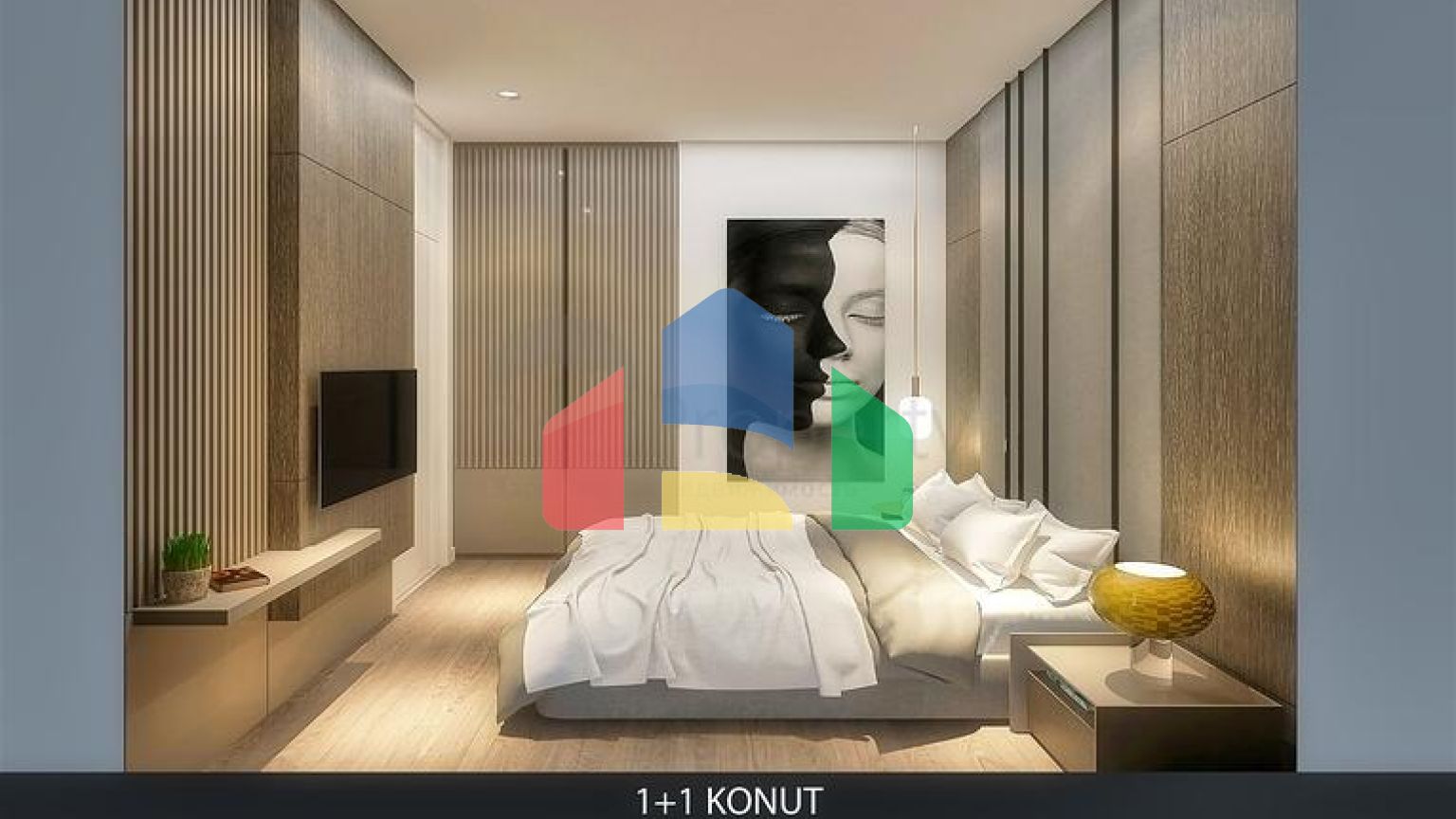 Квартира планування 1 + 1 в районі Алтинташ - Анталія