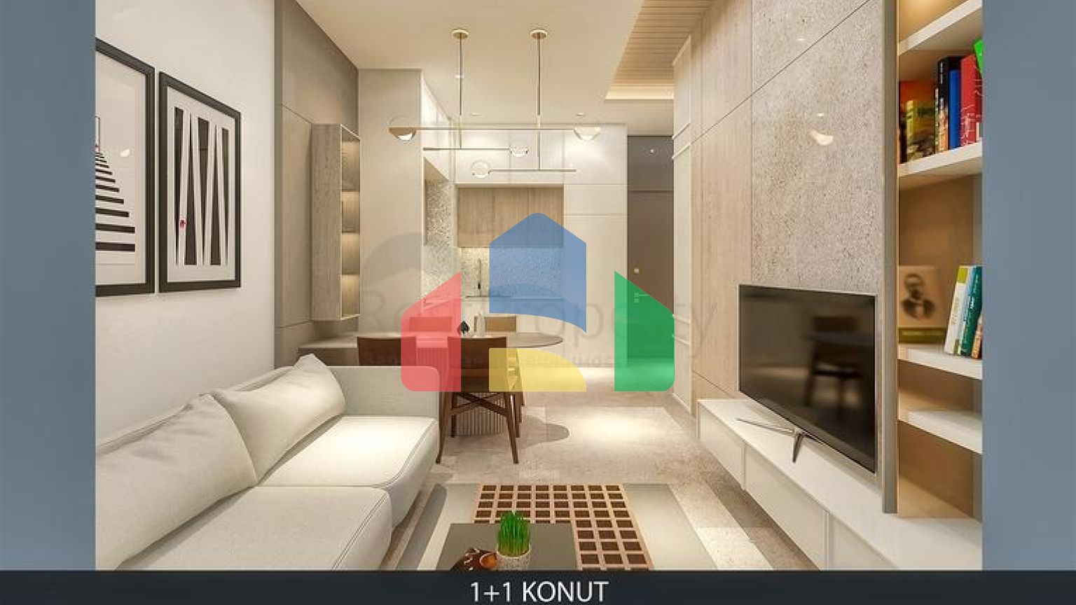 Квартира планування 1 + 1 в районі Алтинташ - Анталія