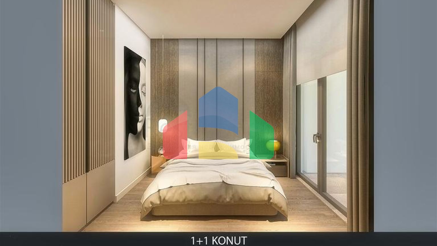 Квартира планування 1 + 1 в районі Алтинташ - Анталія