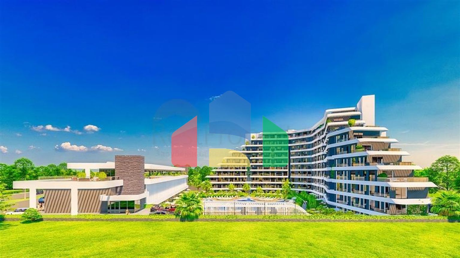 Квартири планування 1 + 1 в комплексі класу люкс в районі Алтинташ - Анталія