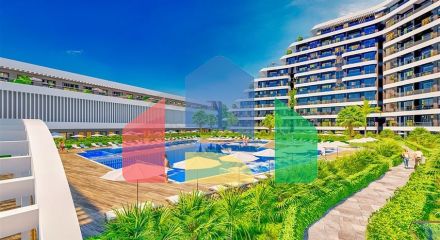 Квартири планування 1 + 1 в комплексі класу люкс в районі Алтинташ - Анталія