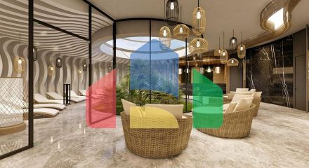 Квартири планування 1 + 1 в комплексі класу люкс в районі Алтинташ - Анталія