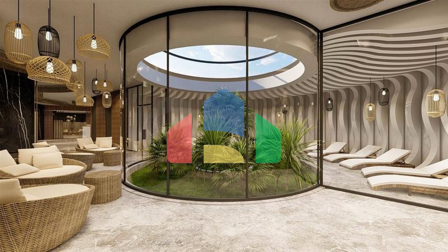 Квартири планування 1 + 1 в комплексі класу люкс в районі Алтинташ - Анталія