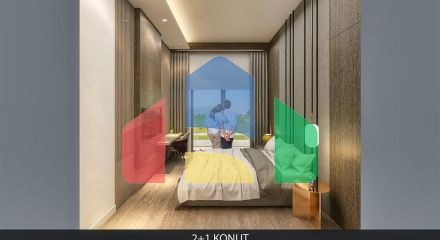 Квартира планування 2 + 1 в районі Алтинташ - Анталія