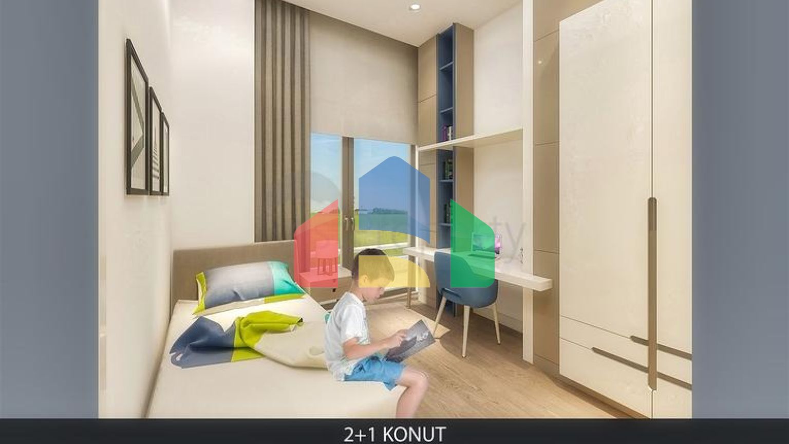 Квартира планування 2 + 1 в районі Алтинташ - Анталія