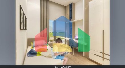 Квартира планування 2 + 1 в районі Алтинташ - Анталія