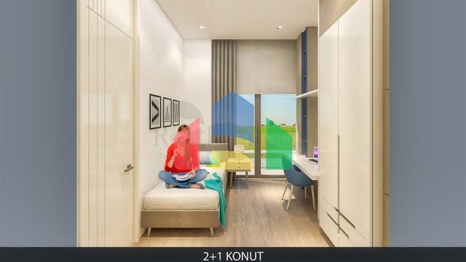 Квартира планування 2 + 1 в районі Алтинташ - Анталія