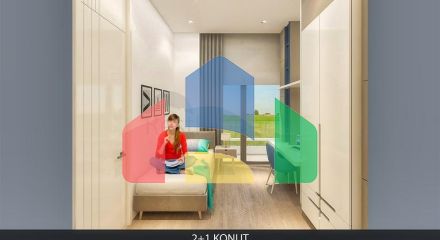 Квартира планування 2 + 1 в районі Алтинташ - Анталія