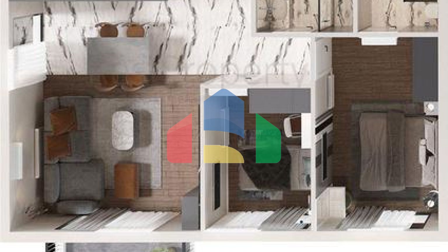 Квартири планування 2 + 1 в мікрорайоні Алтинташ - Анталія