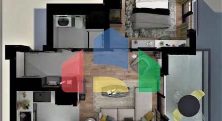 Квартири планування 1 + 1 в районі Алтинташ - Анталія