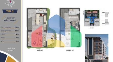 Инвестиционный проект в районе Алтынташ - Анталия