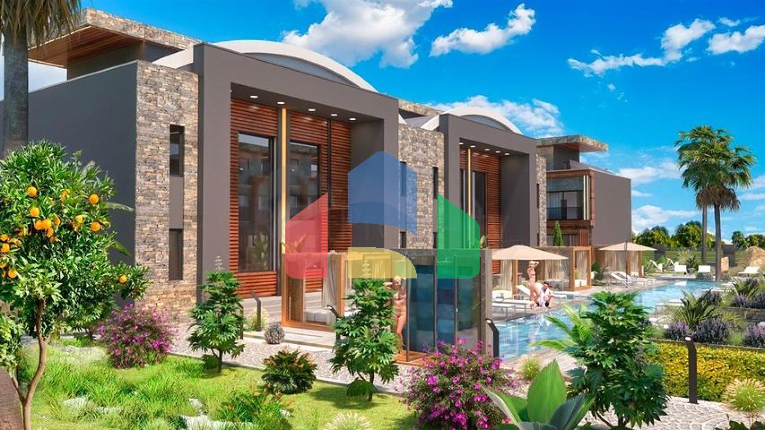 Квартира планировки 4+1 в районе Алтынташ - Анталия