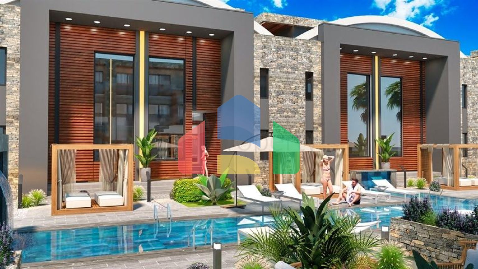 Квартира планировки 4+1 в районе Алтынташ - Анталия