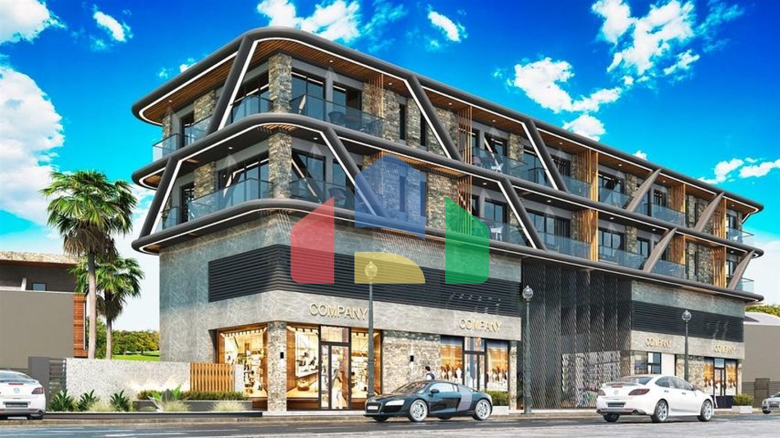 Квартира планировки 4+1 в районе Алтынташ - Анталия