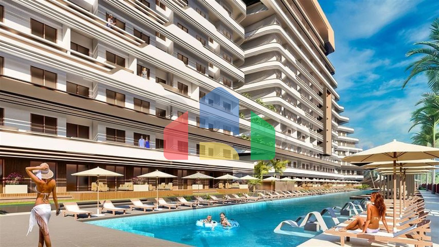 Квартира планування 1 + 1 в районі Алтинташ - Анталія