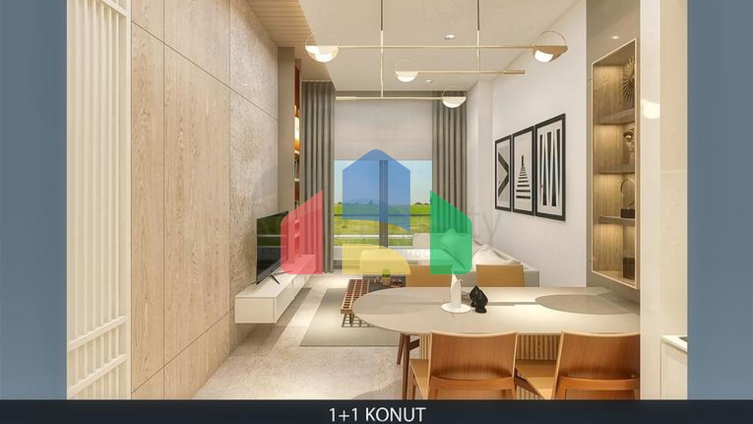 Квартира планування 1 + 1 в районі Алтинташ - Анталія